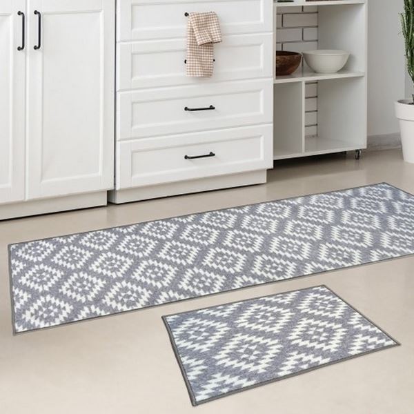 Deco Aztec Runner - Grey